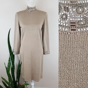 VTG 80s Toula Santana-Knit Wiggle Dress